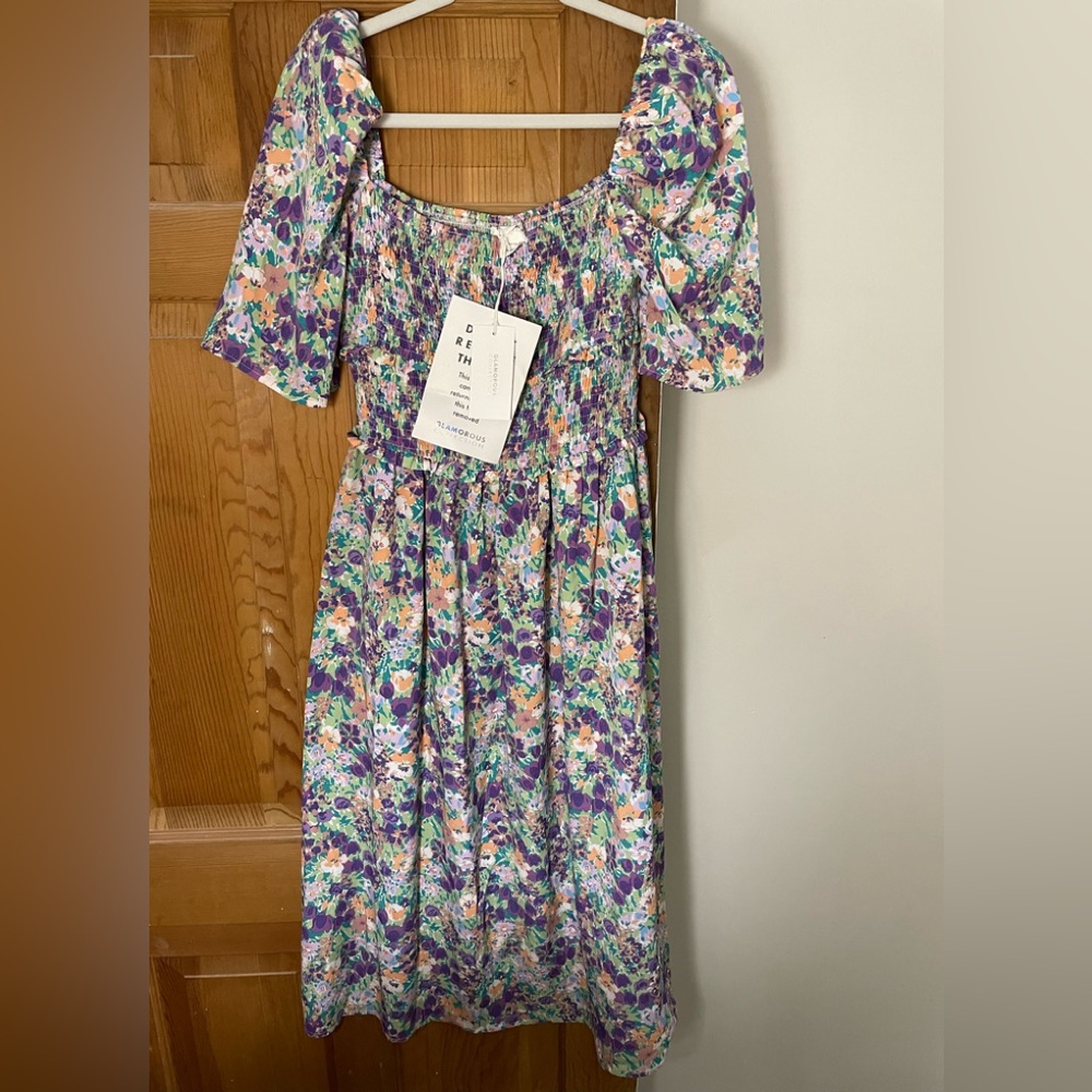 ShopBop NWT Glamorous Smocked Floral Dress